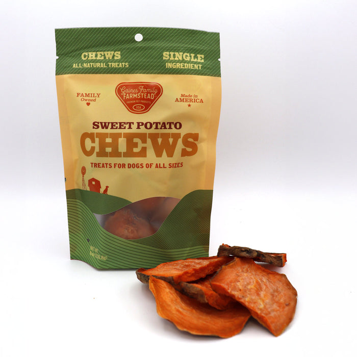 Sweet Potato Dog Chews – All Natural, Single Ingredient, Grain Free Treats for Dogs of All Sizes