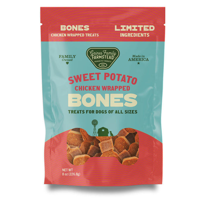 Sweet Potato Bones Dog Treats – All Natural, Limited Ingredient, Oven-Baked, Made in USA