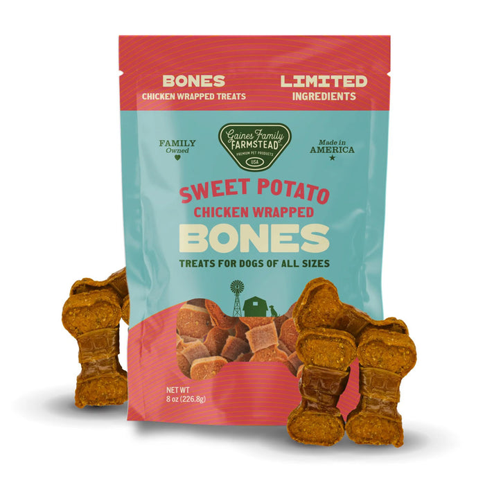 Sweet Potato Bones Dog Treats – All Natural, Limited Ingredient, Oven-Baked, Made in USA