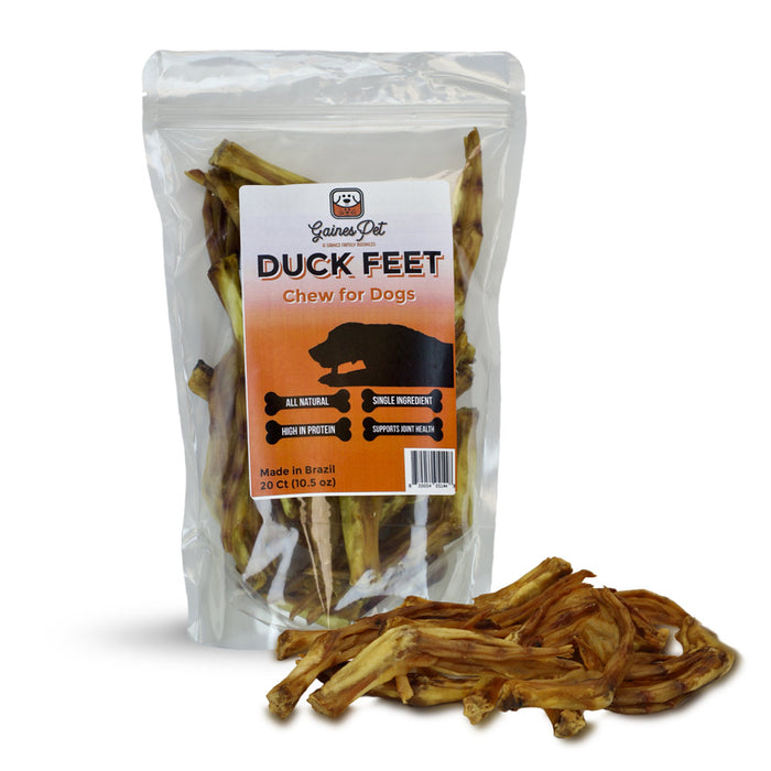 All-Natural Duck Feet Dog Treats, 80 ct – High Protein, Grain Free Chews, Made in USA
