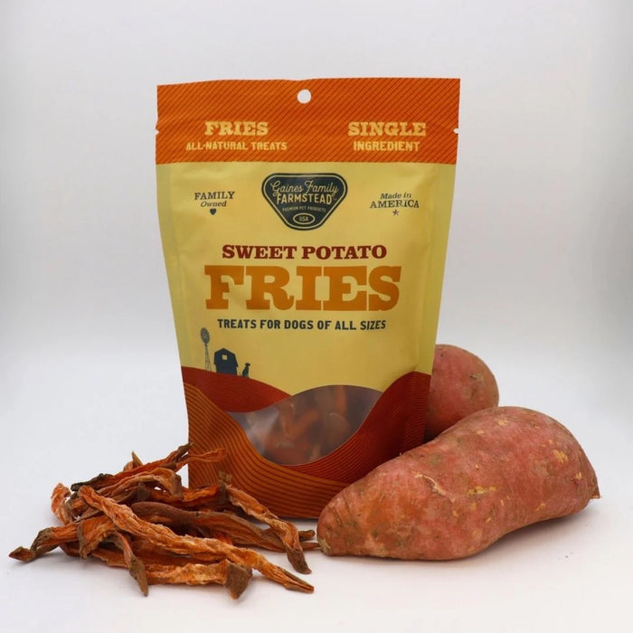 All Natural Sweet Potato Fries for Dogs – Single Ingredient, Made in USA Treats