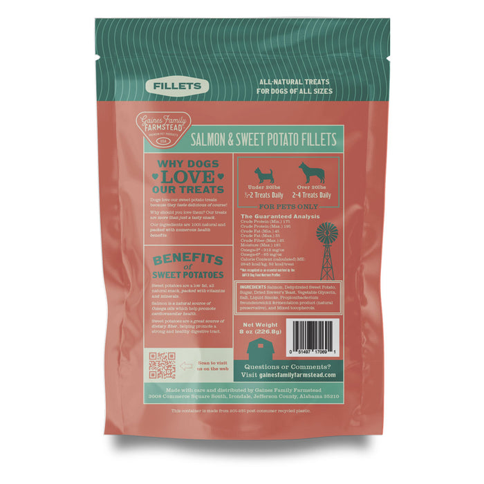 All Natural Meat & Sweet Potato Fillets Dog Treats – Limited Ingredient, Made in USA