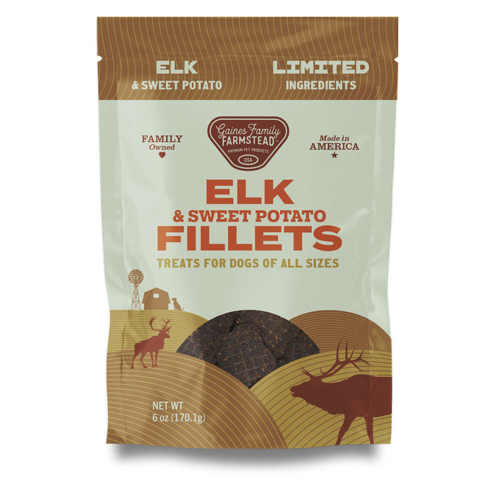 All Natural Meat & Sweet Potato Fillets Dog Treats – Limited Ingredient, Made in USA