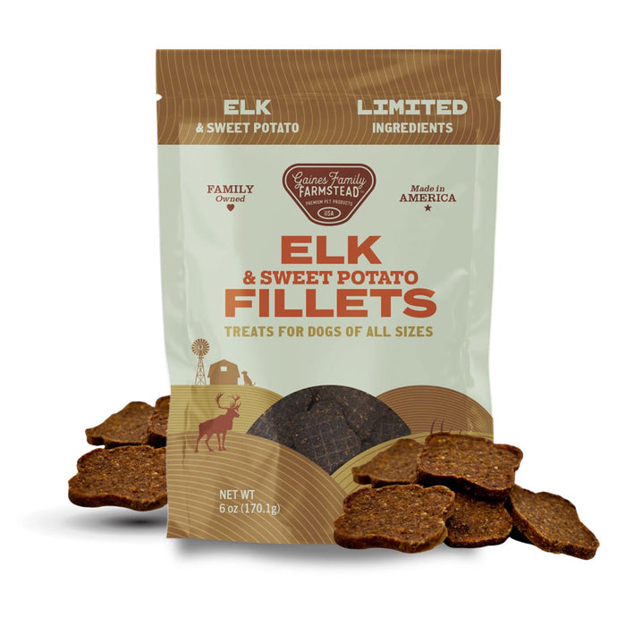 All Natural Meat & Sweet Potato Fillets Dog Treats – Limited Ingredient, Made in USA