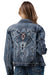 Grace in LA Steer Head Denim Jacket - Medium  