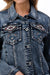 Grace in LA Steer Head Denim Jacket - Medium  