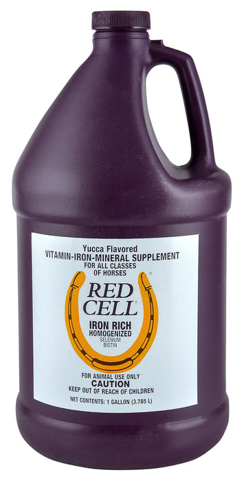 Red Cell Horse Supplement for Energy & Stamina - Gallon, Red Cell Iron Supplement  