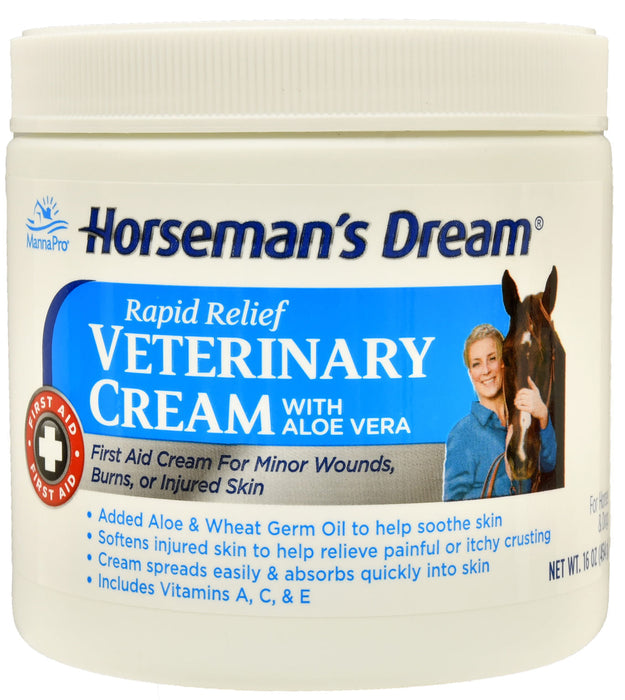 Horseman's Dream Aloe Vera Vet Cream - Horseman's Dream Aloe Vera Vet Cream, 16 oz jar  