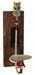 Metal Arrow and Wood Pillar Wall Sconce - Multi  