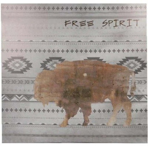 Free Spirit Aztec Buffalo Canvas Southwestern Wall Art -   