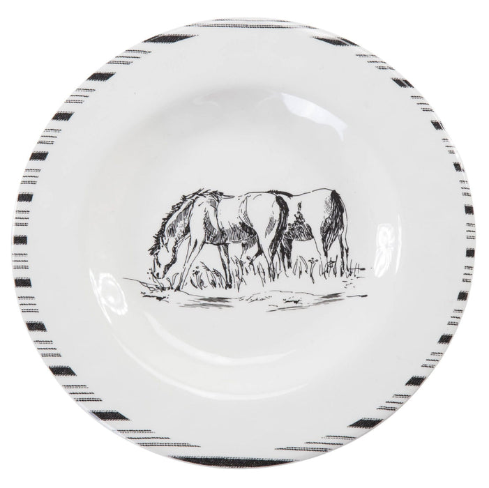 Ranch Life Melamine Salad Plate, 4 Piece -   