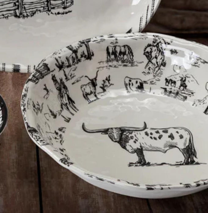 Ranch Life Melamine Serving Bowl -   