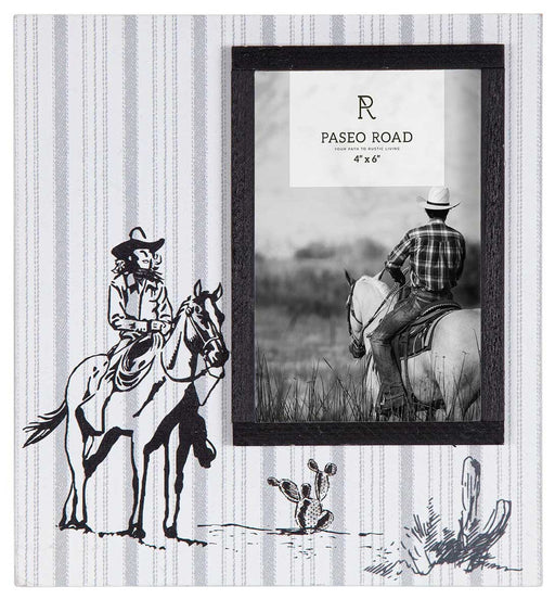 Ranch Life Cowgirl Picture Frame, 4" x 6" -   