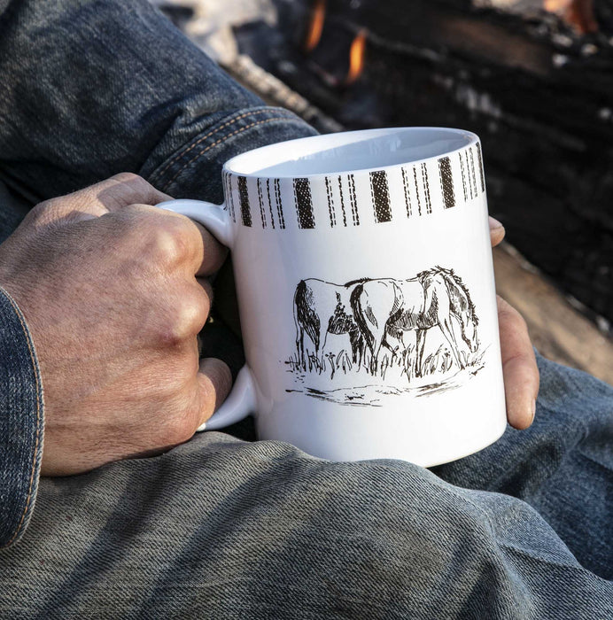 Ranch Life Horse Mugs, Set of 4 -   