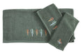 Serape Cactus 3 Piece Towel Set, Turquoise - Turquoise  