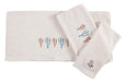 Serape Cactus 3 Piece Towel Set, Cream -   