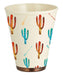 Cactus Waste Basket - White  