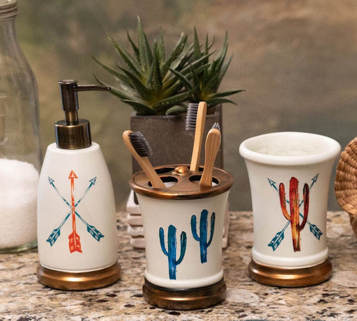 Cactus 3 Piece Counter Top Accessory Set - Multi  