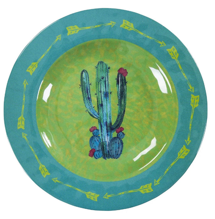 Saguaro Cactus Melamine Salad Plates, Set of 4 - Multi  