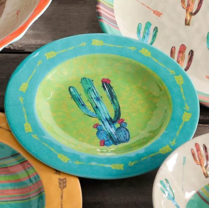 Saguaro Cactus Melamine Salad Plates, Set of 4 - Multi  