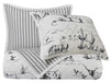 Ranch Life Western Toile Reversible Quilt Set - King  