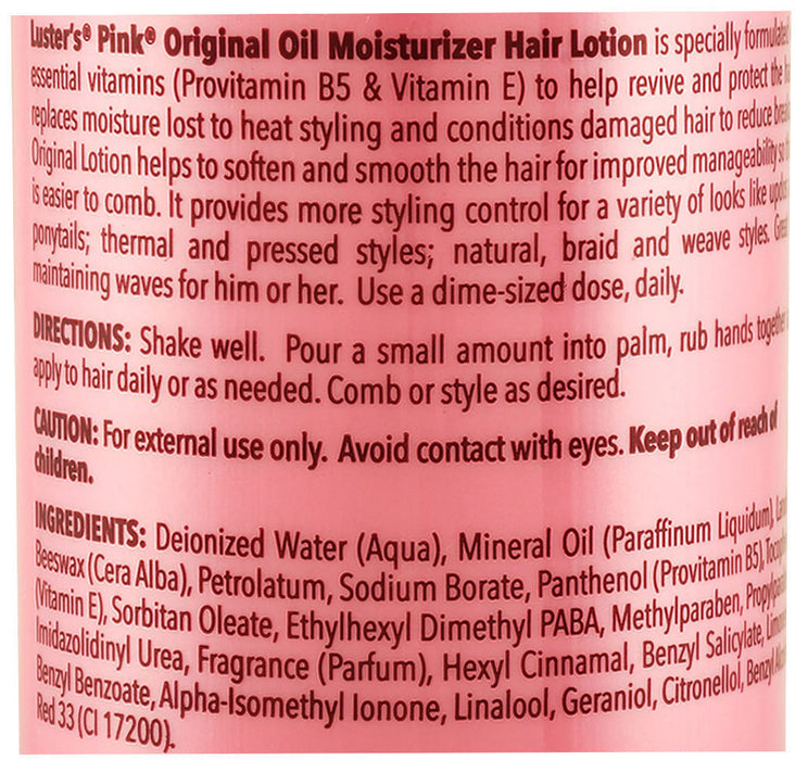 Luster's Pink Lotion, 32 oz -   