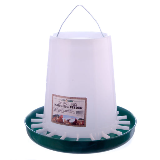 Poly Hanging Chicken Feeders - Poly Hanging Chicken Feeder, 25 lb  