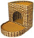 2 Tier Water Hyacinth Cat Bed -   