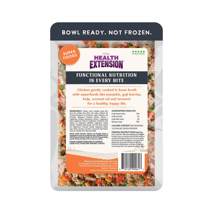 Gently Cooked Chicken & Pumpkin Recipe Pouches for Dogs-9oz Size 9oz