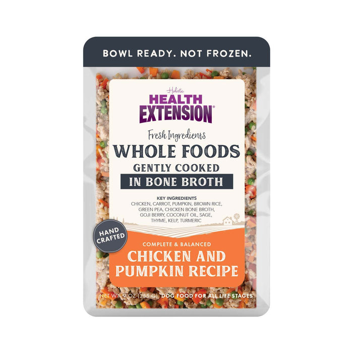 Gently Cooked Chicken & Pumpkin Recipe Pouches for Dogs-9oz Size 9oz