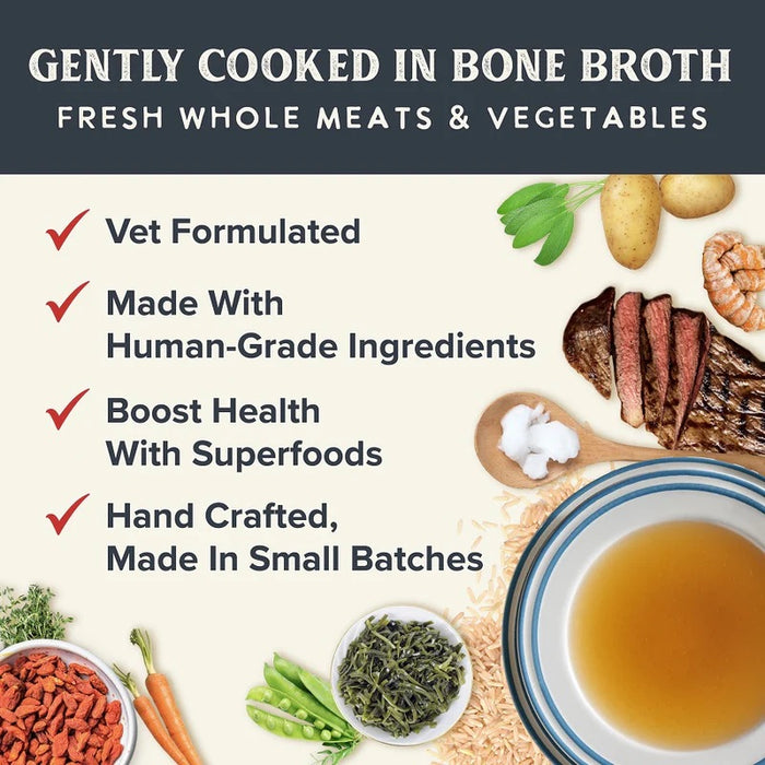 Gently Cooked In Bone Broth Recipe Dog Food Pouches