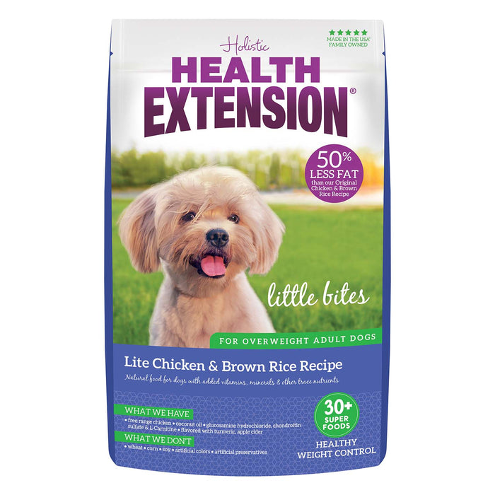 Health Extension Little Bites Chicken & Brown Rice Recipe Dry Dog Food 4lb Size 4lb