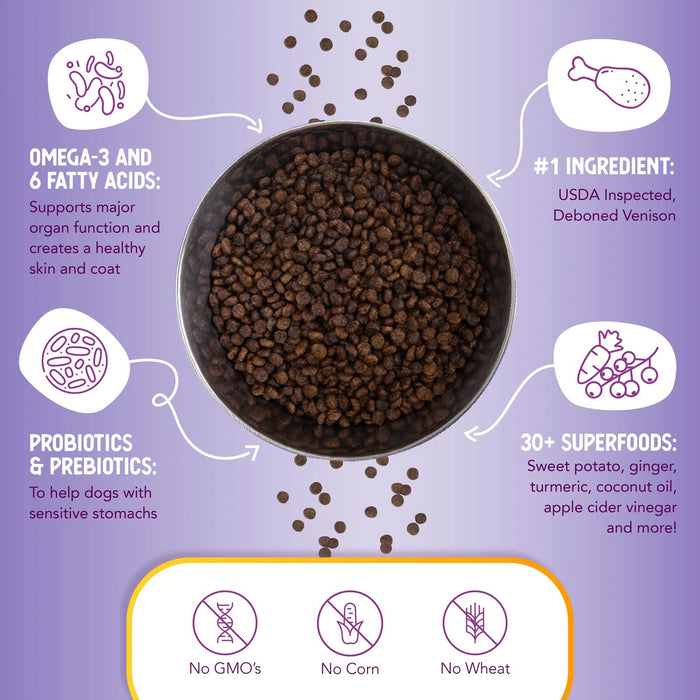 Health Extension Grain-Free Venison Little Bites Small Breed Dry Dog Food