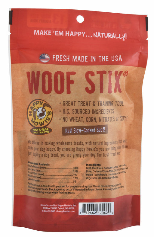 6" Happy Howie's Woof Stix - 6" Woof Stix, Bakers Dozen (13 ct)  