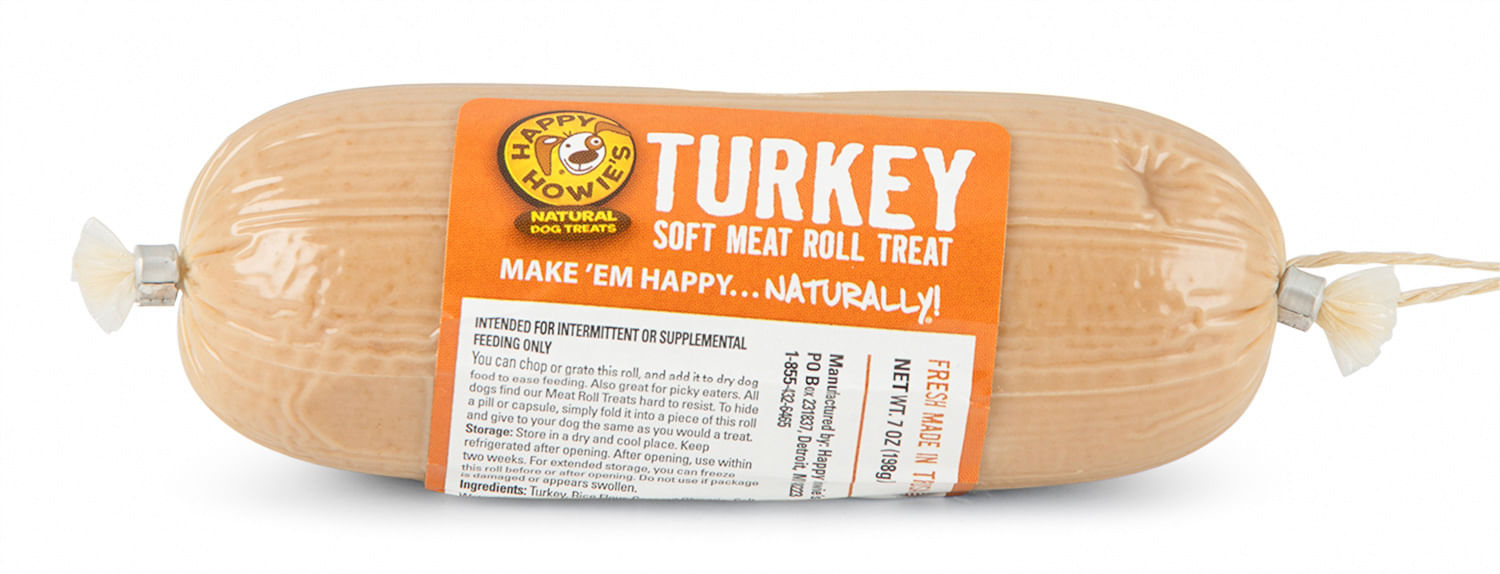 Happy Howie's Gourmet Meat Roll, Turkey - 7 oz  