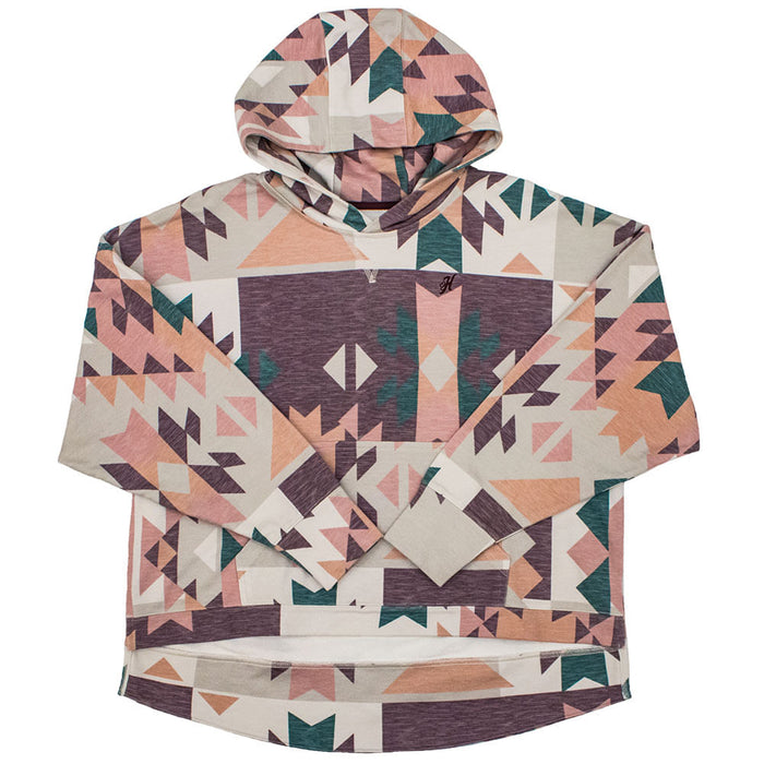 Hooey Roomy Hoodie, Burgundy Aztec - XXLarge  