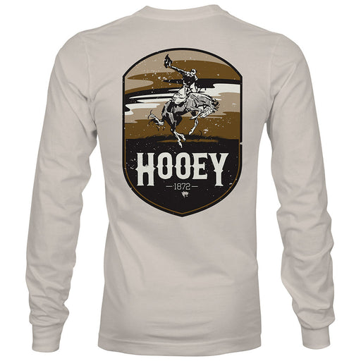 Hooey Cheyenne Mens Longsleeve Tee, Cream - XXLarge  