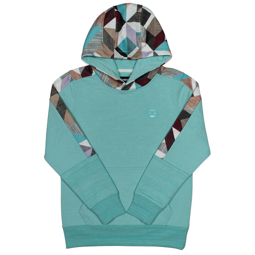 Hooey Canyon Ladies Hoodie, Turquoise/Multi - XXLarge  