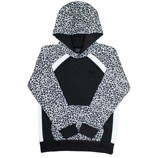 Hooey Savannah Ladies Hoodie, Black & White Cheetah - XXLarge  