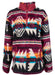 Hooey Black/Burgundy/Aztec Fleece Pullover - Medium  