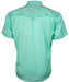 Hooey "Sol" Mens SS Pearl Snap Shirt, Sea Foam - XXLarge  