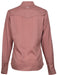 Hooey "Sol" Ladies LS Pearl Snap Shirt, Ash Rose - XXLarge  