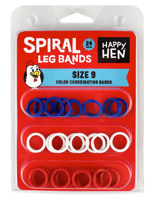 Spiral Leg Bands, 24 pk - Spiral Leg Bands, 24 pk, Size 9  