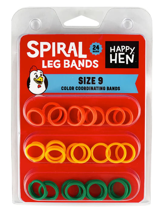 Spiral Leg Bands, 24 pk - Spiral Leg Bands, 24 pk, Size 9  