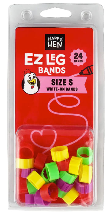 Happy Hen EZ Leg Bands, Assorted - Happy Hen EZ Leg Bands, Small, Assorted  