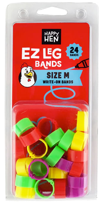 Happy Hen EZ Leg Bands, Assorted - Happy Hen EZ Leg Bands, Medium, Assorted  