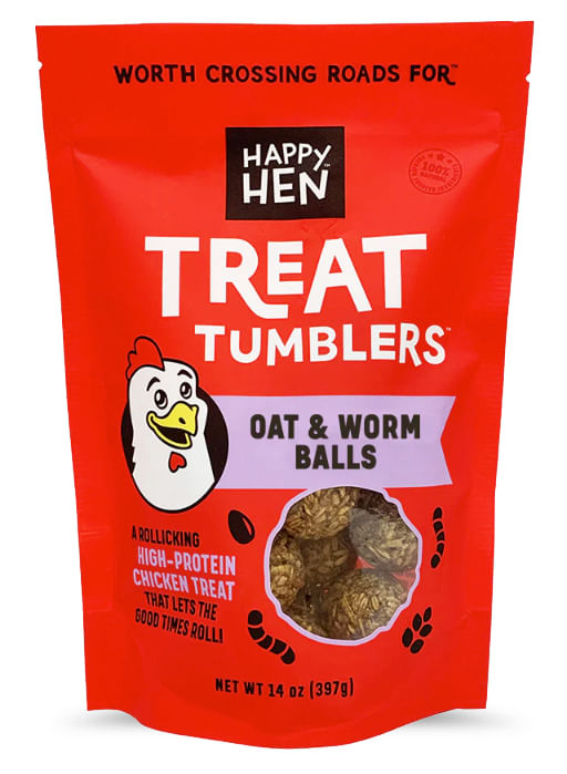 Happy Hen Treat Tumblers, Seed & Worm Balls, 14 oz -   