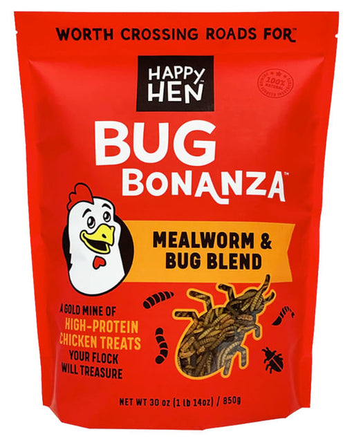 Happy Hen Bug Bonanza, Mealworm & Bug Blend - Happy Hen Bug Bonanza, Mealworm & Bug Blend, 30 oz  