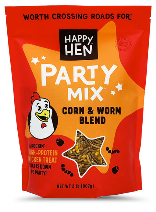 Happy Hen Treats Party Mix, 2 lb bag - Happy Hen Treats Party Mix, Corn & Mealworm Blend, 2 lb bag  