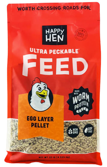 Happy Hen Ultra Peckable Feed, 10 lb - Egg Layer Pellet  